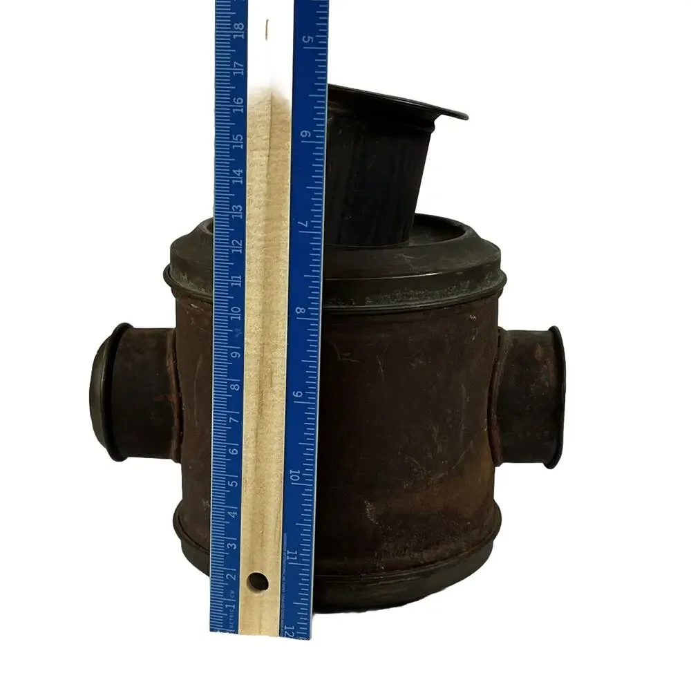 Antique Railroad Switch Signal Lantern / Lamp Light ? w/ Chimney & Clear Lens